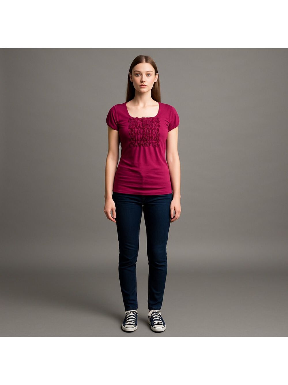 Maurices Blouse Medium Maroon